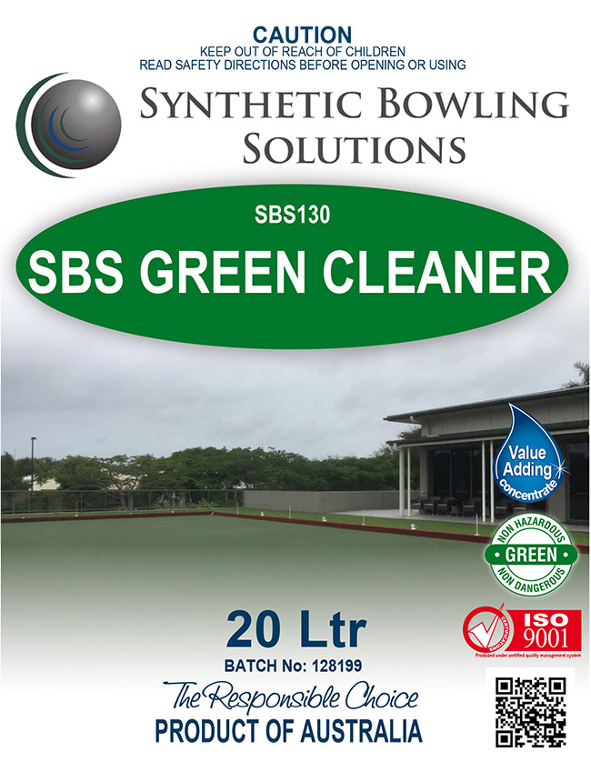 Synthetic Bowling Solutions Green Cleaner